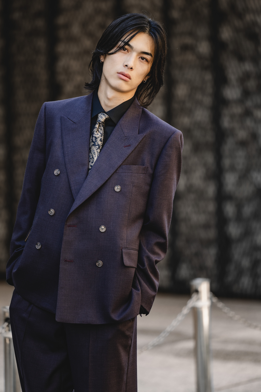 Oversized Double Setup/Wine red – PRIVE ONLINE