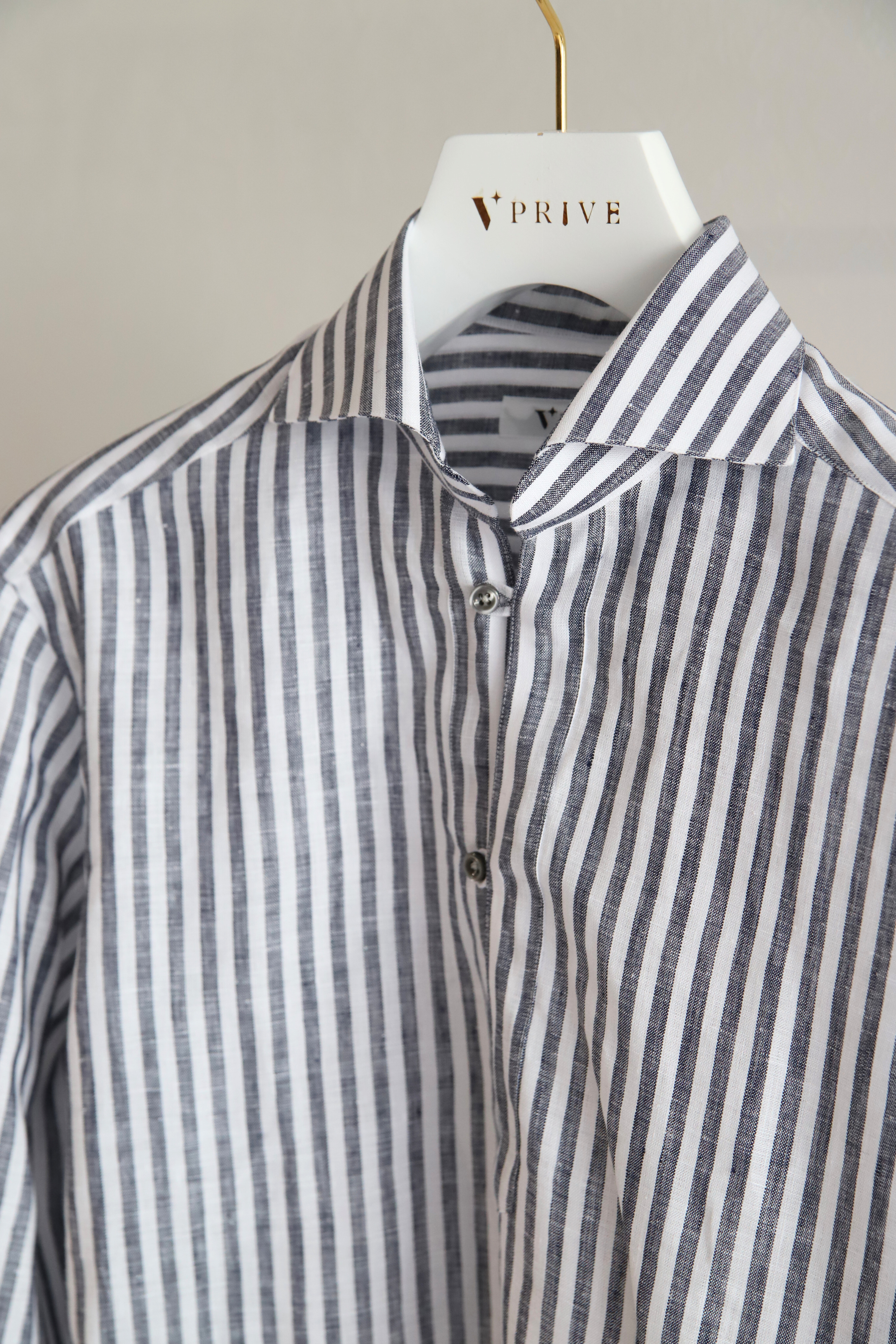 Striped capri shirt