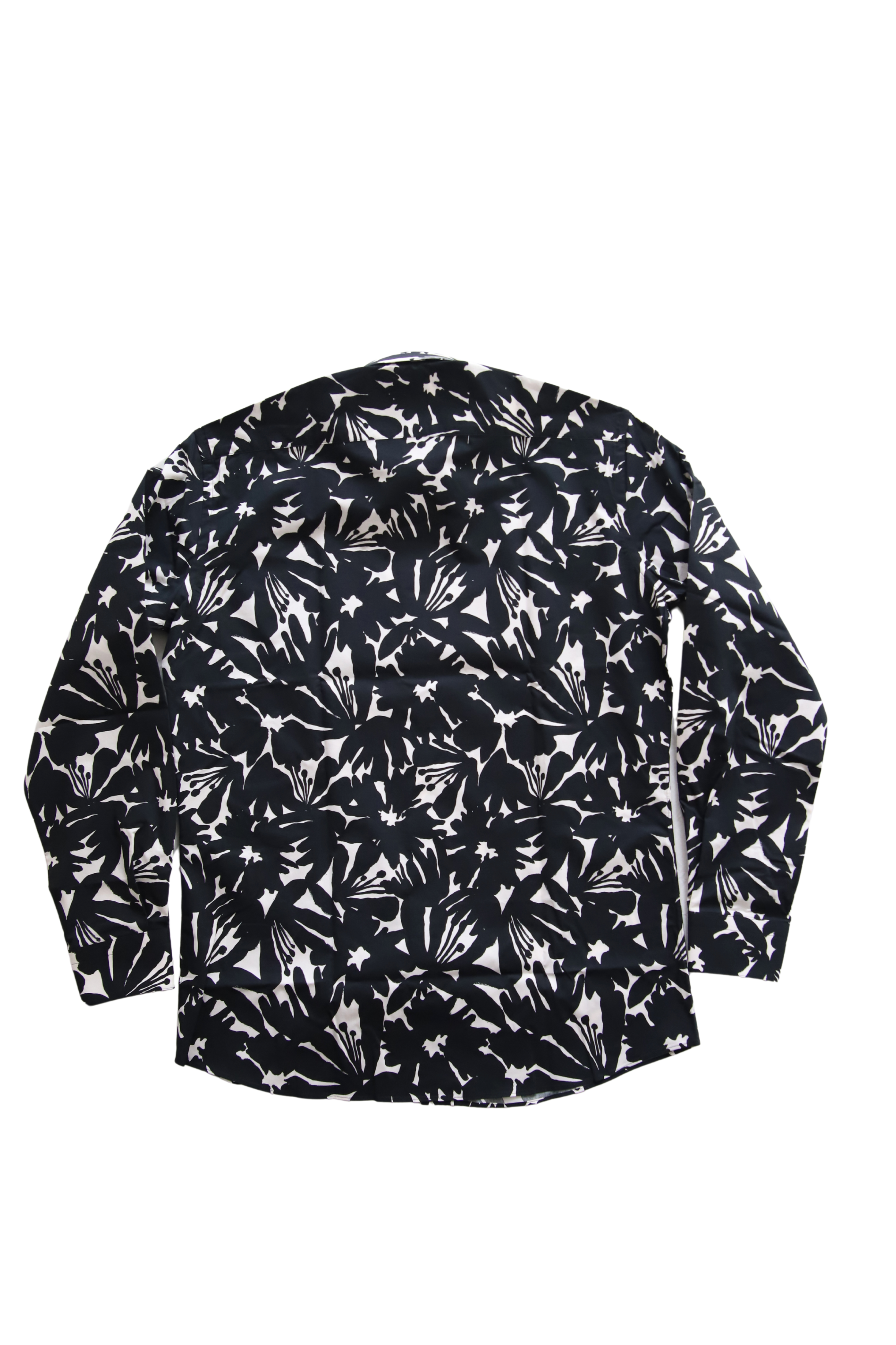 Botanical print shirt/Black