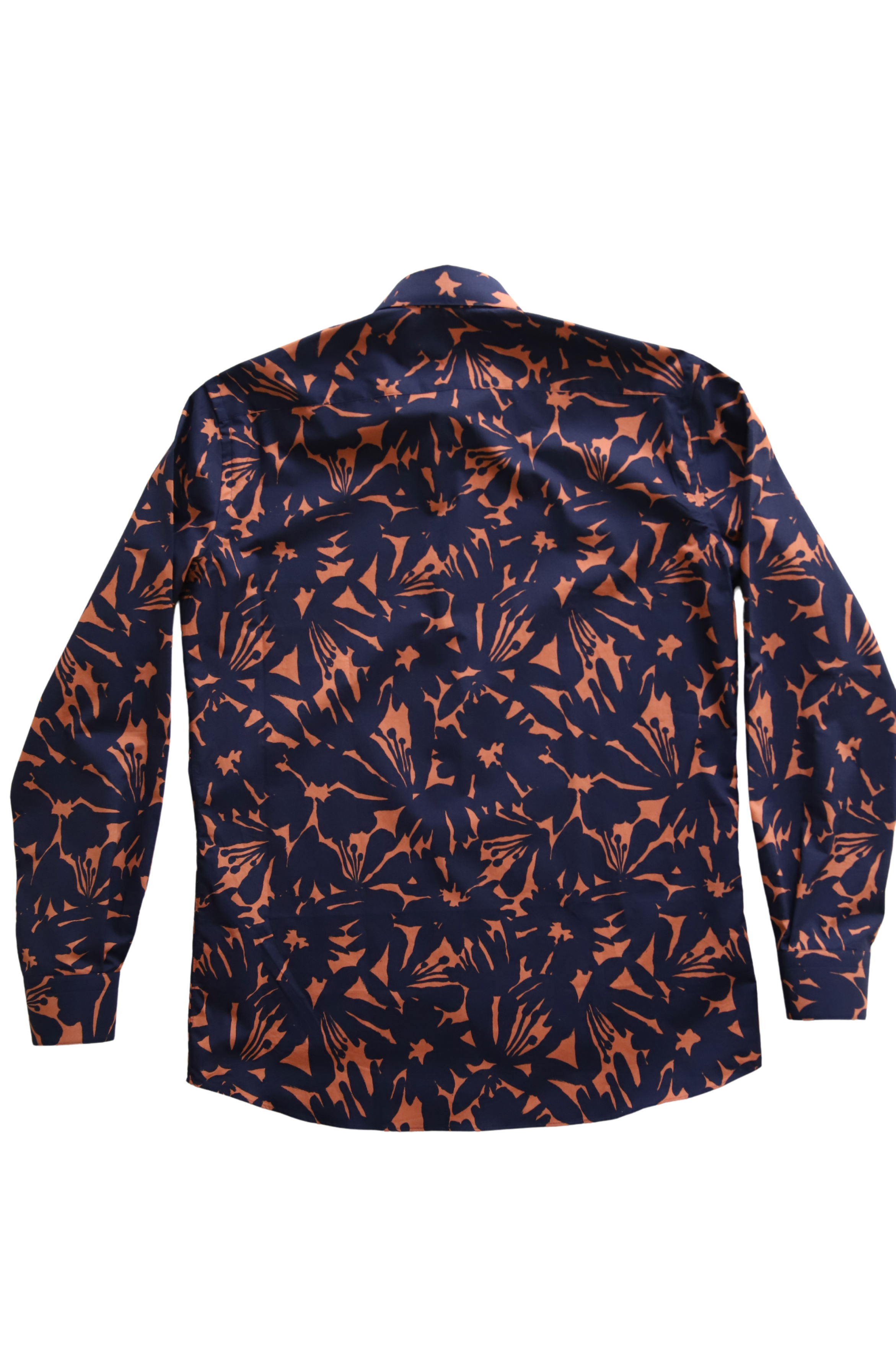 Botanical print shirt/Navy