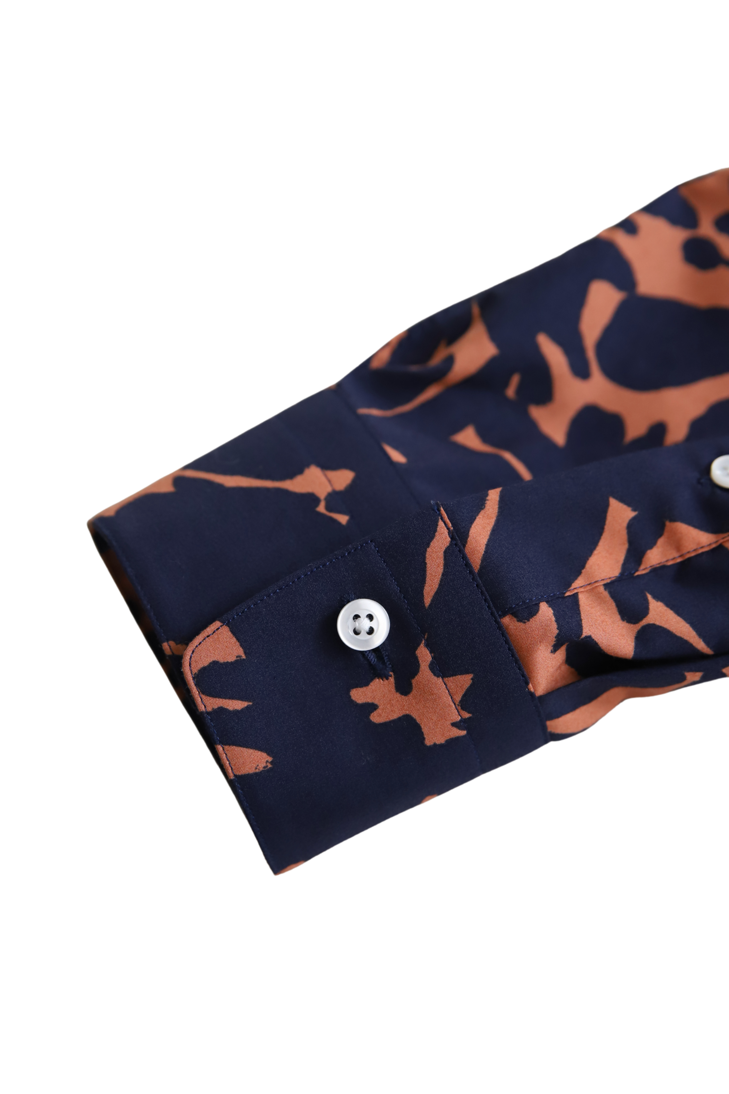 Botanical print shirt/Navy