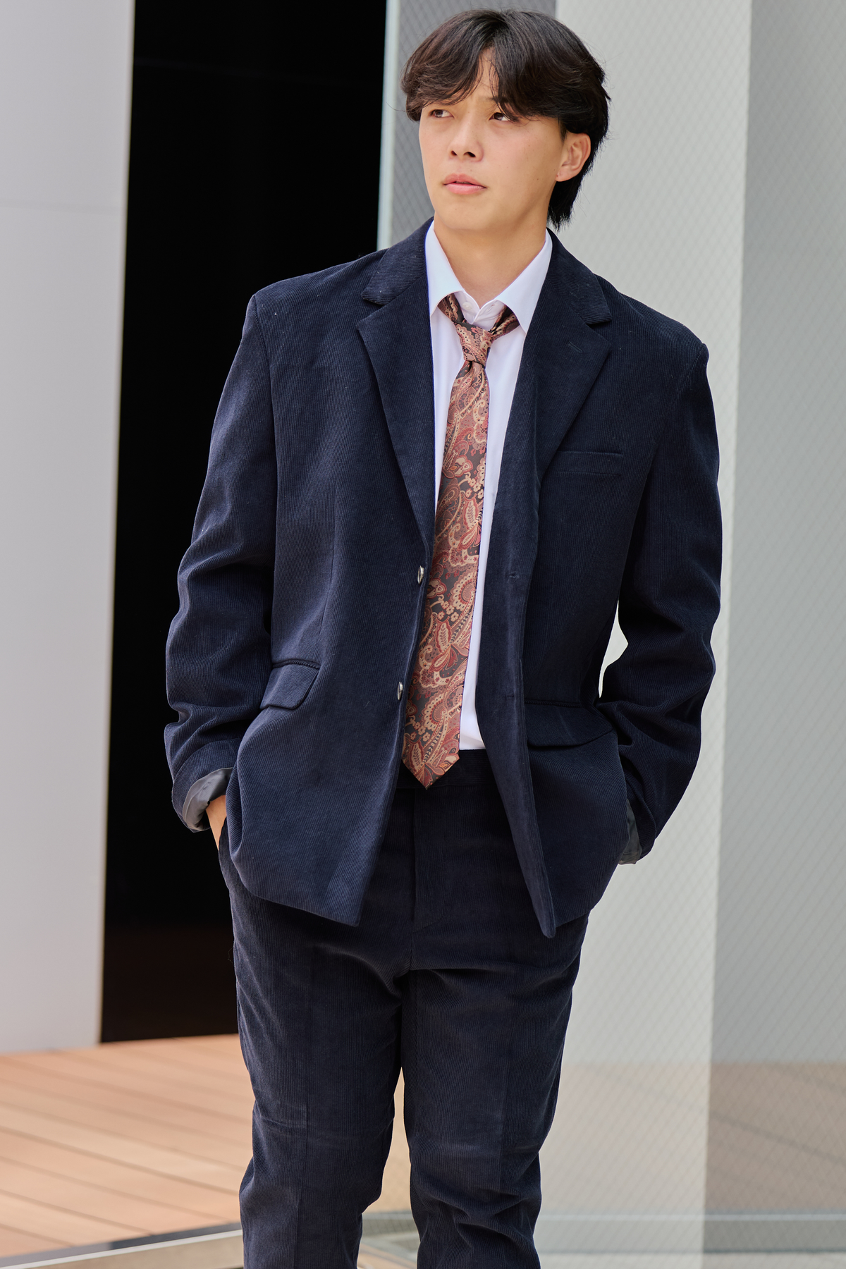 【WEB限定】K Corduroy Setup/Navy