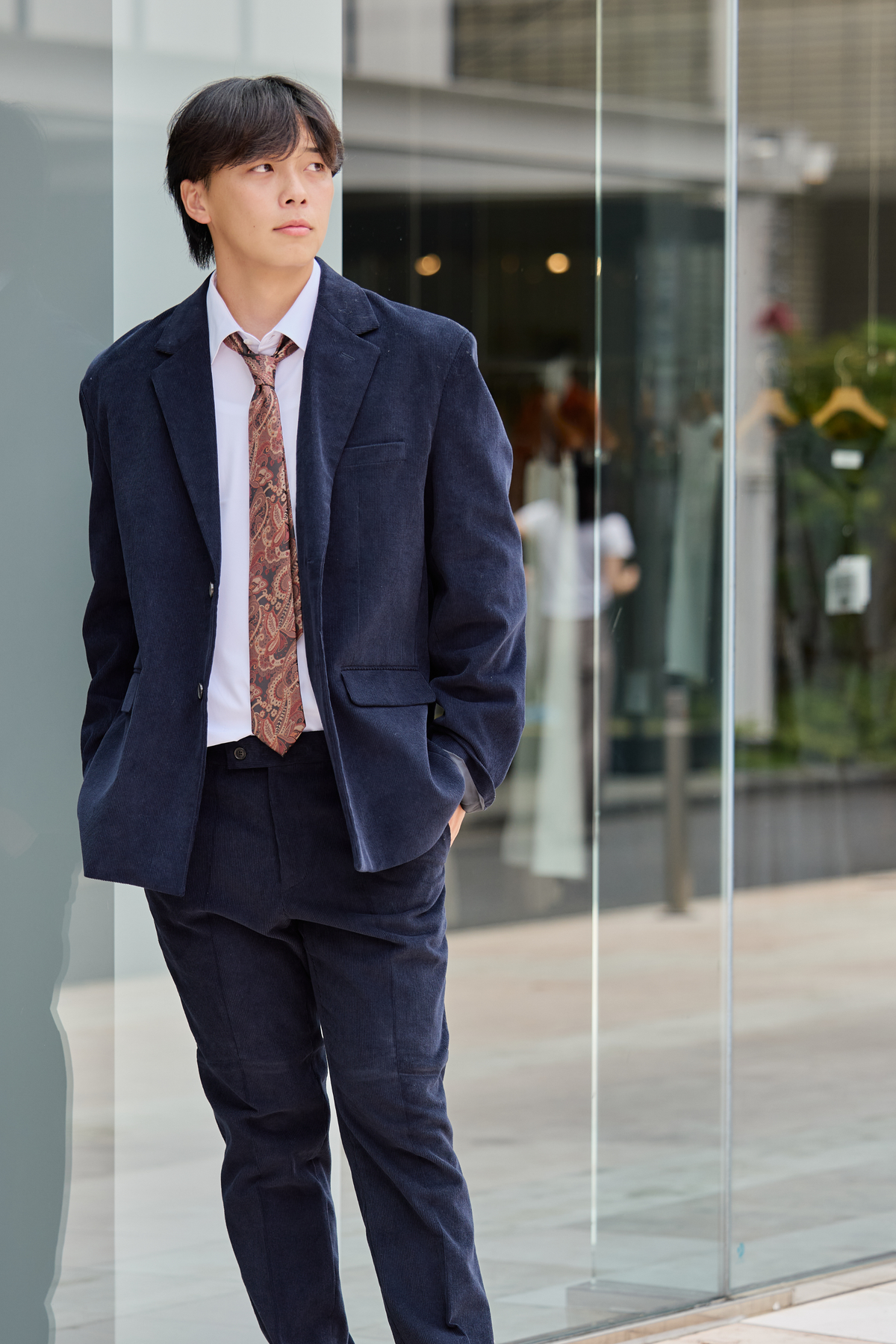 【WEB限定】K Corduroy Setup/Navy