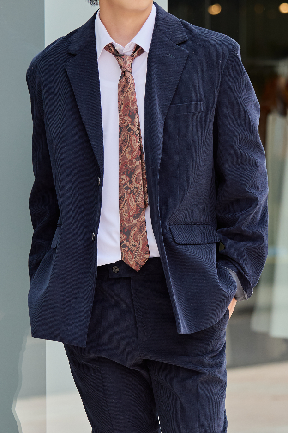 【WEB限定】K Corduroy Setup/Navy