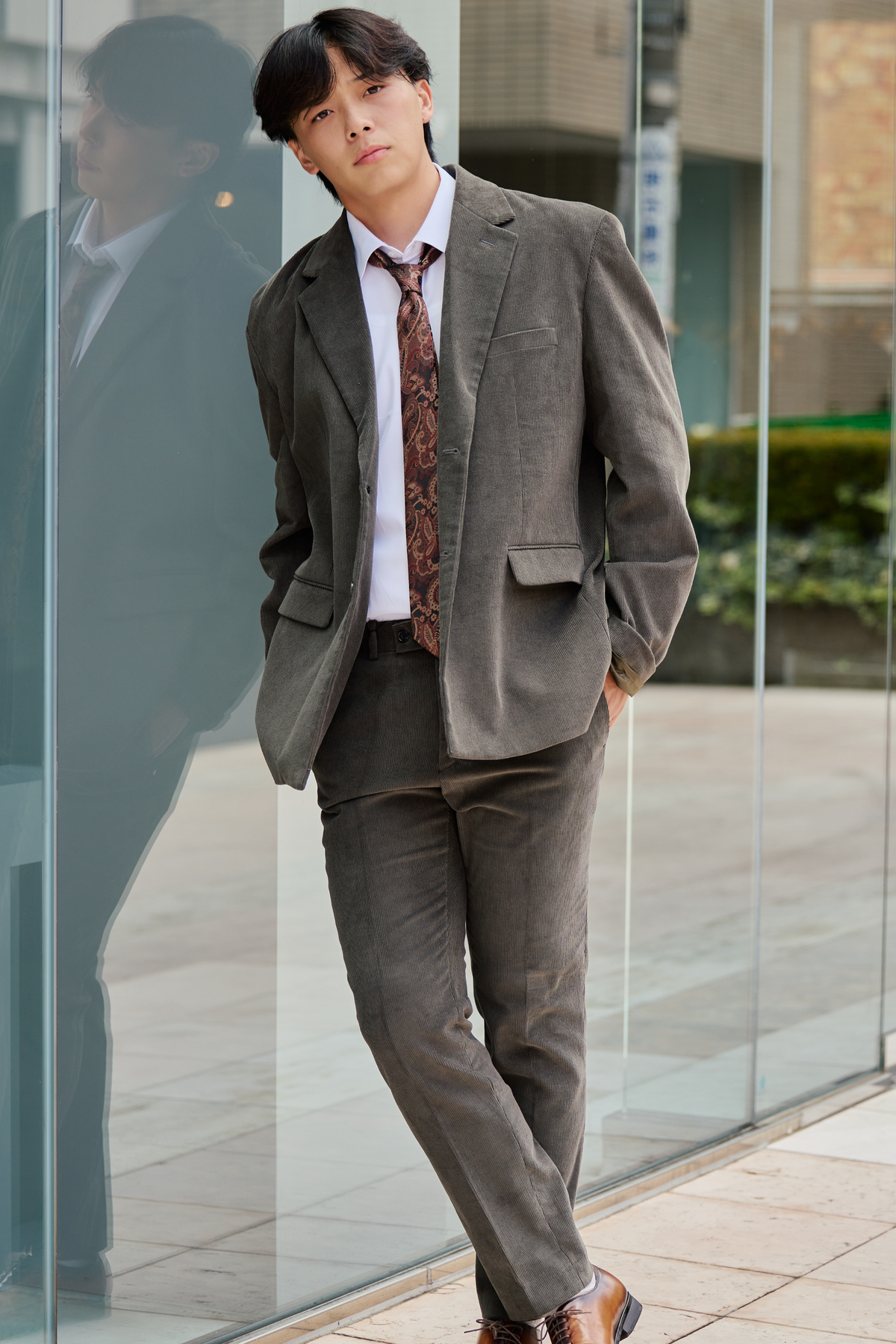 【WEB限定】K Corduroy Setup/Khaki