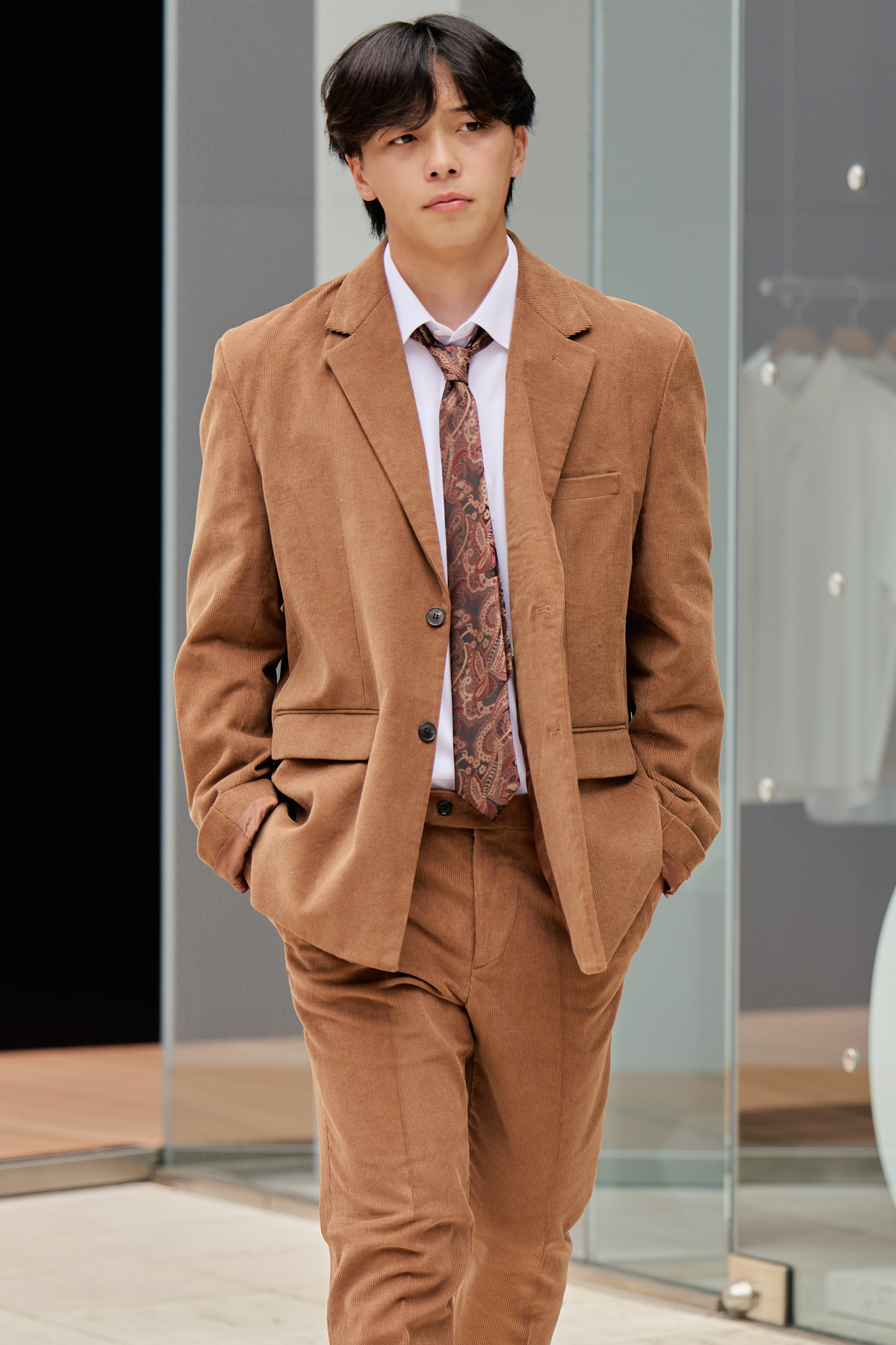 【WEB限定】K Corduroy Setup/Brown