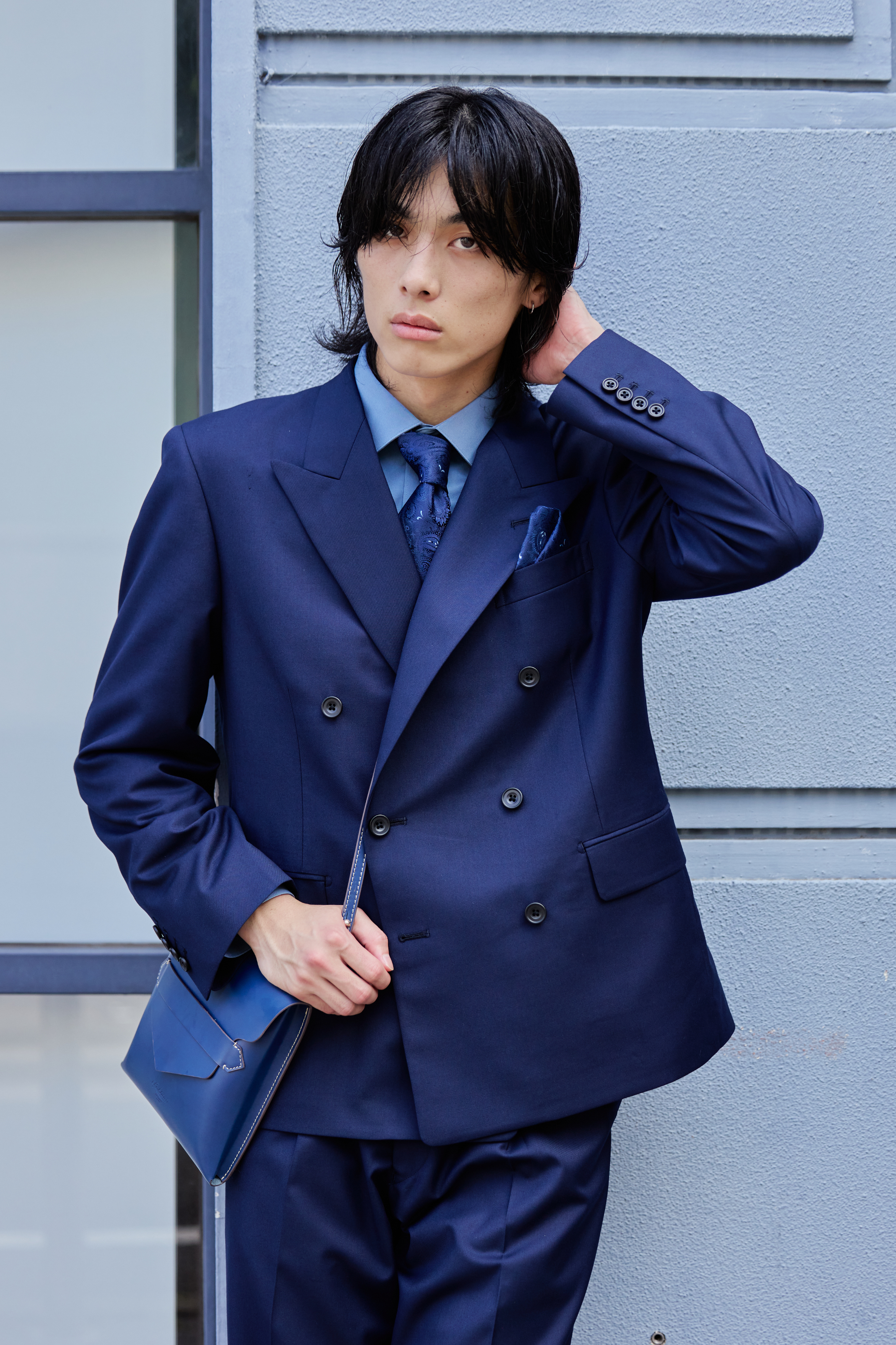 Oversized Double Setup/Navy