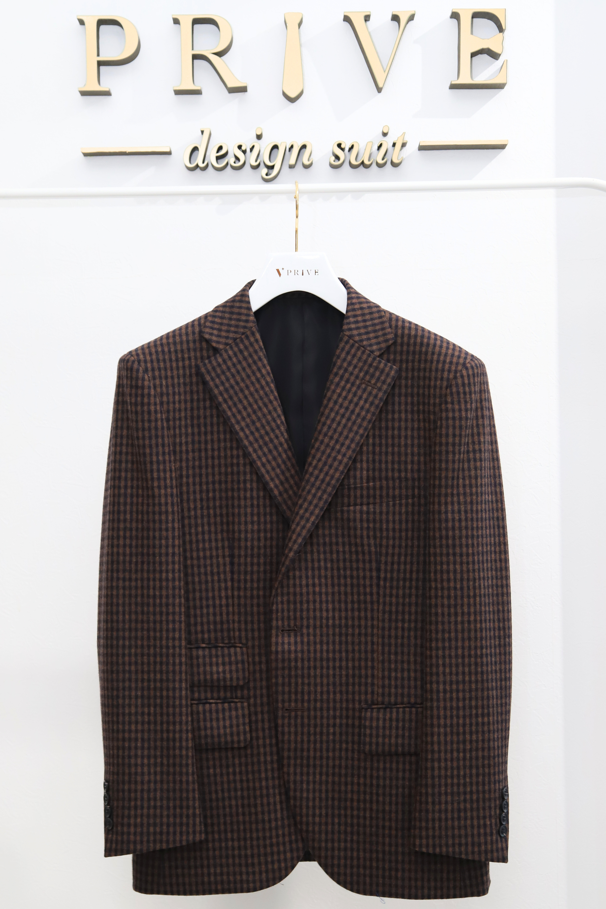 Flannel Check Jacket/Brown