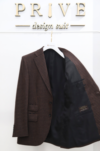 Flannel Check Jacket/Brown
