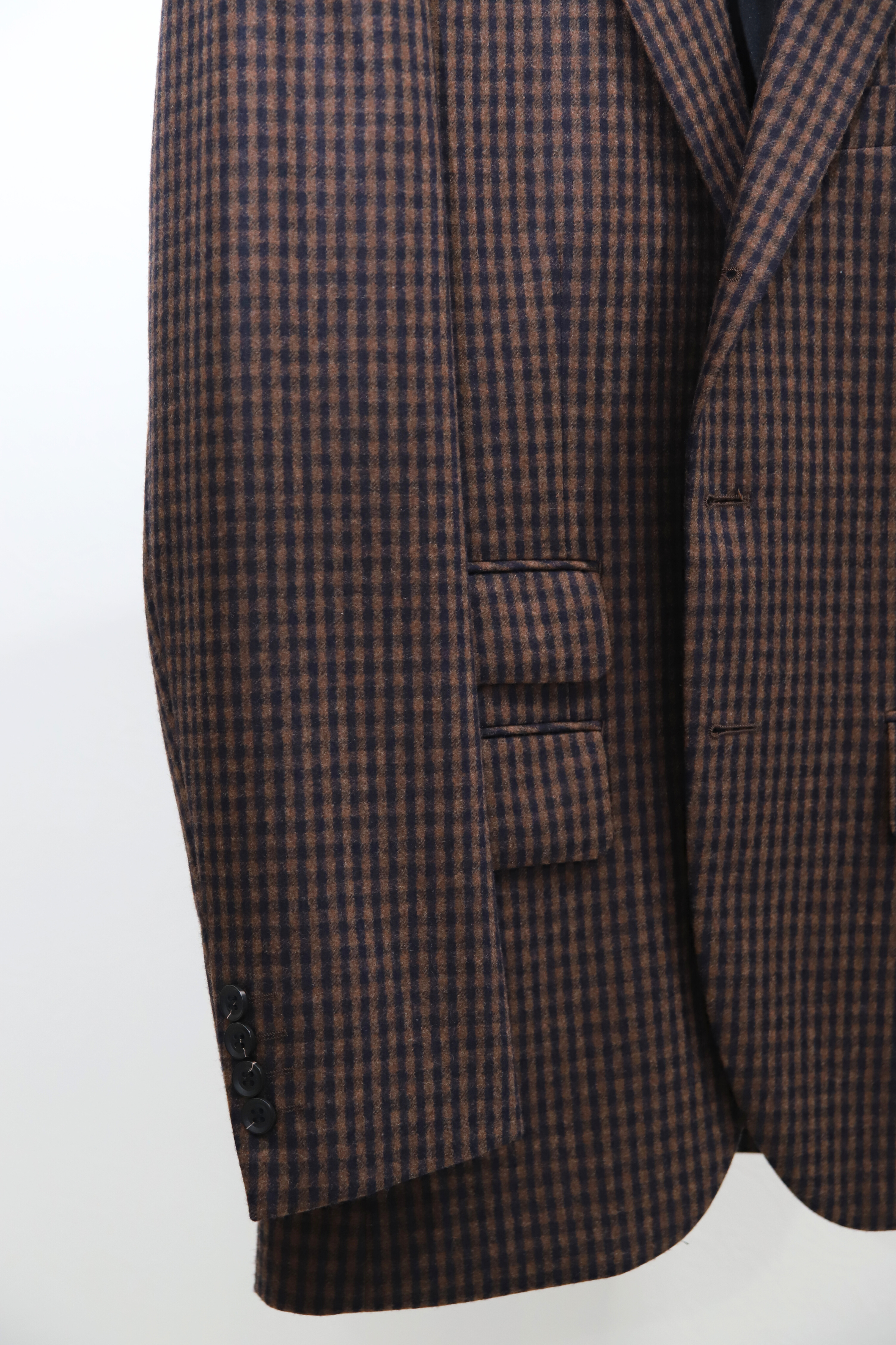 Flannel Check Jacket/Brown