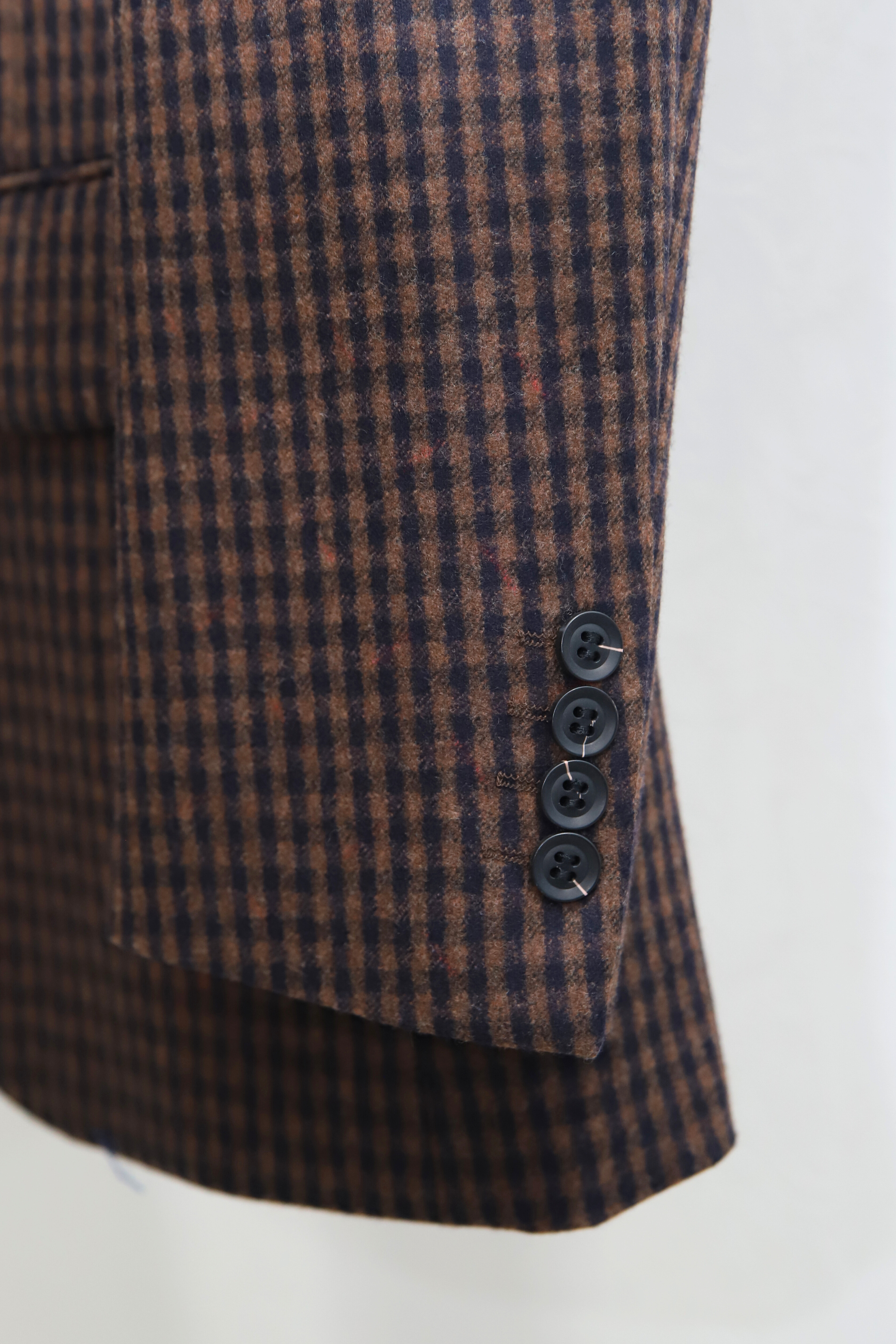 Flannel Check Jacket/Brown