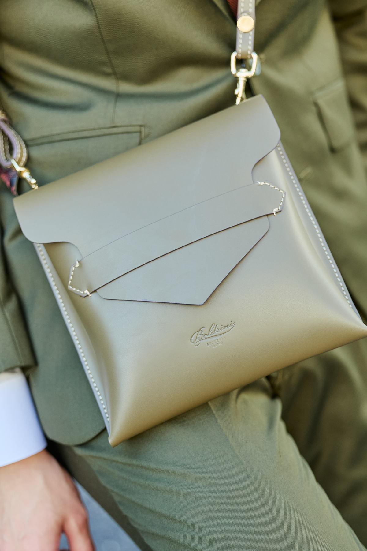 Boldrini Selleria Crossbody Bag/Khaki