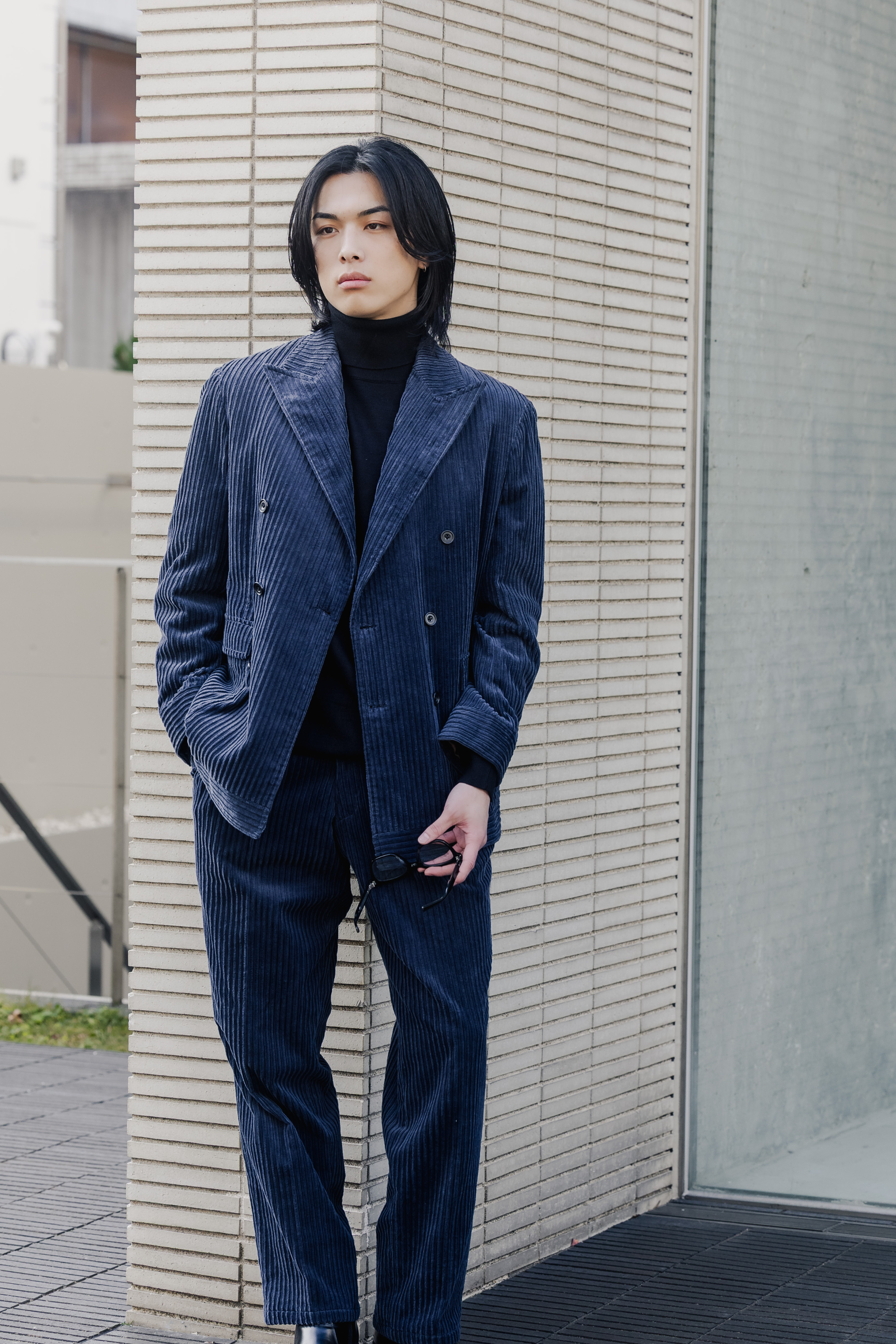 Oversized Corduroy Setup/Navy