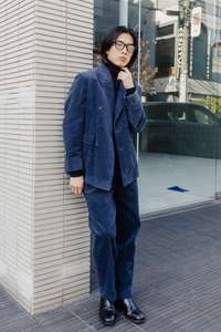 Oversized Corduroy Setup/Navy