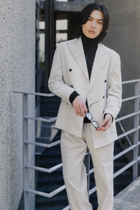 Oversized Corduroy Setup/White