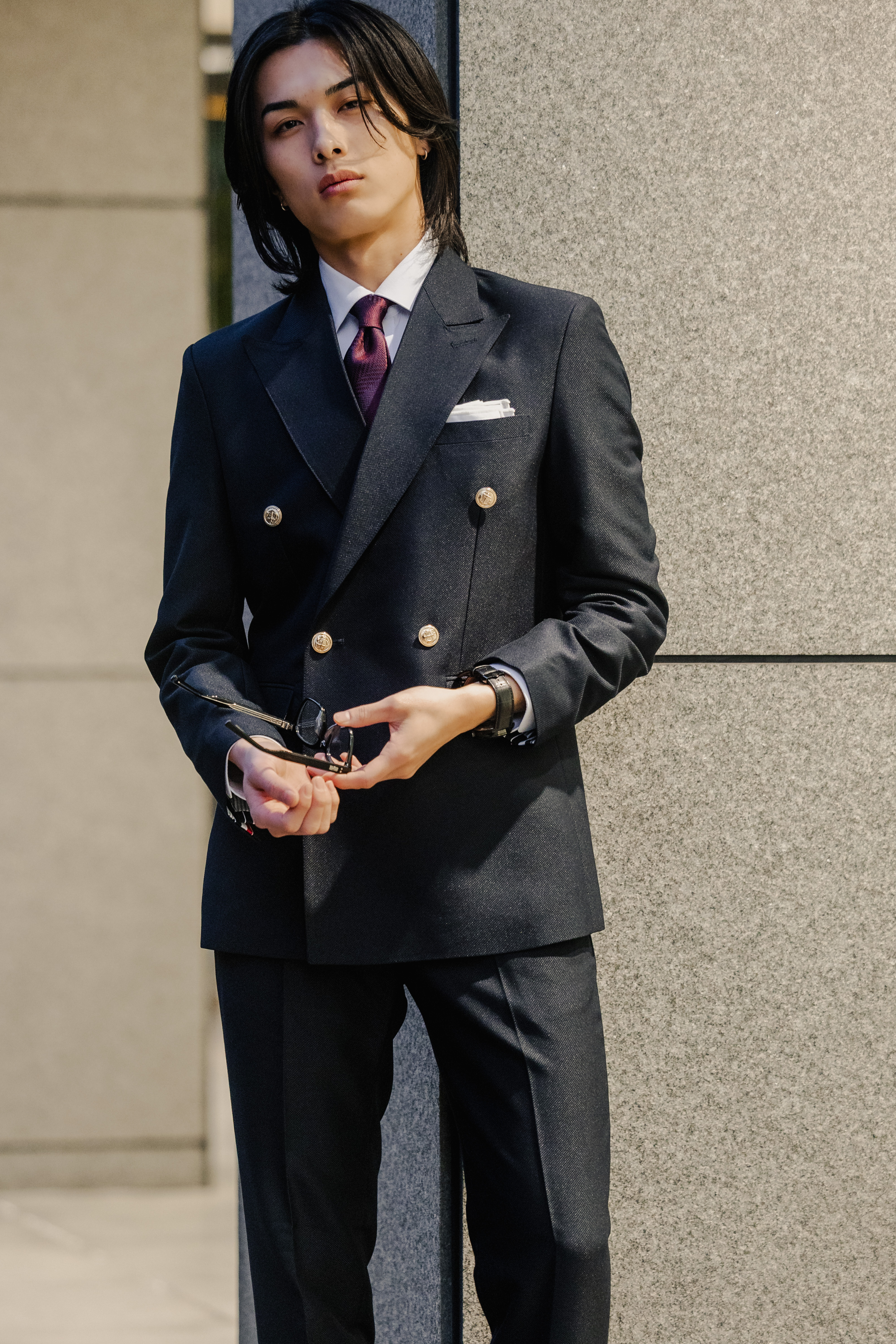 K Double 3 Line Setup/Navy