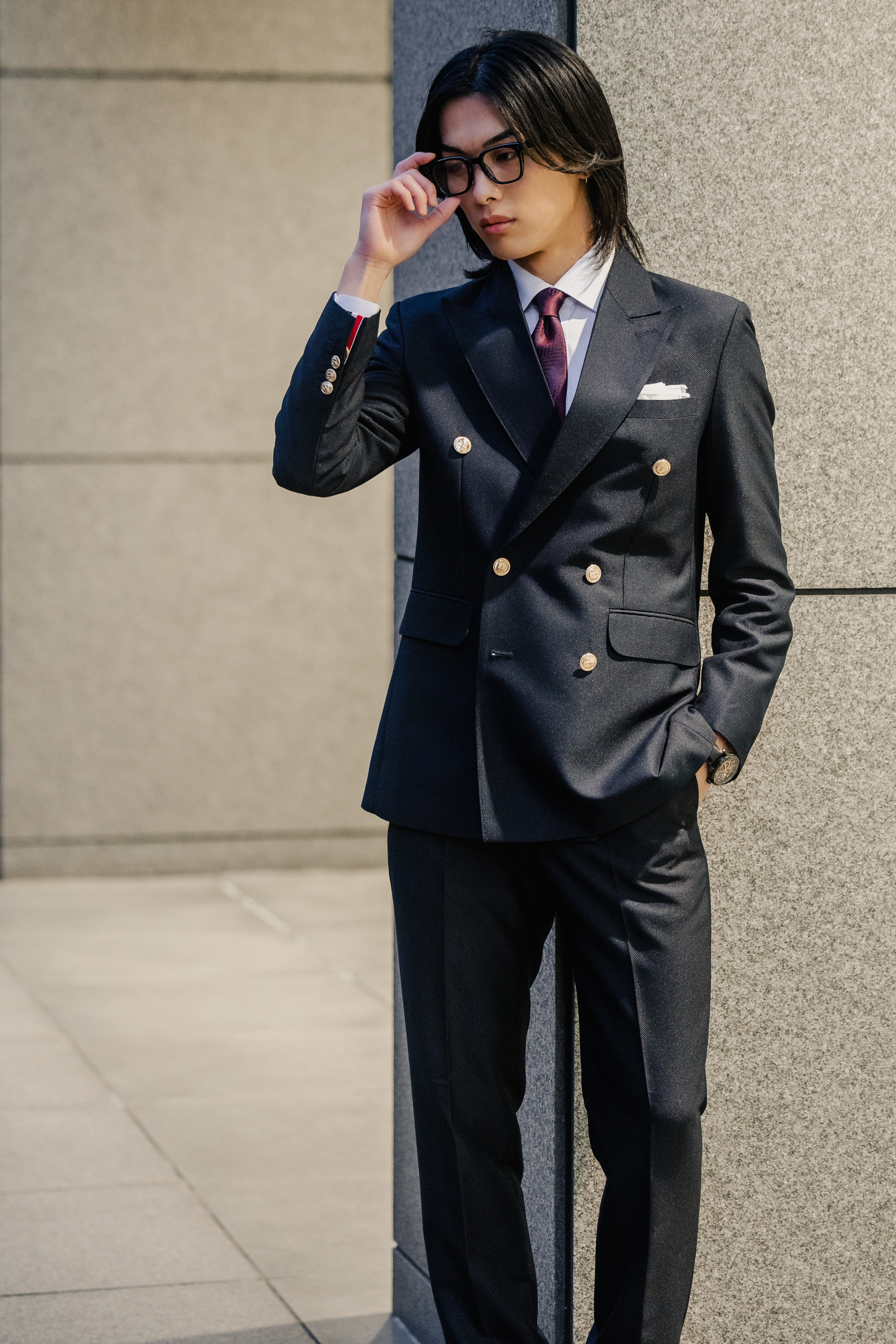 K Double 3 Line Setup/Navy