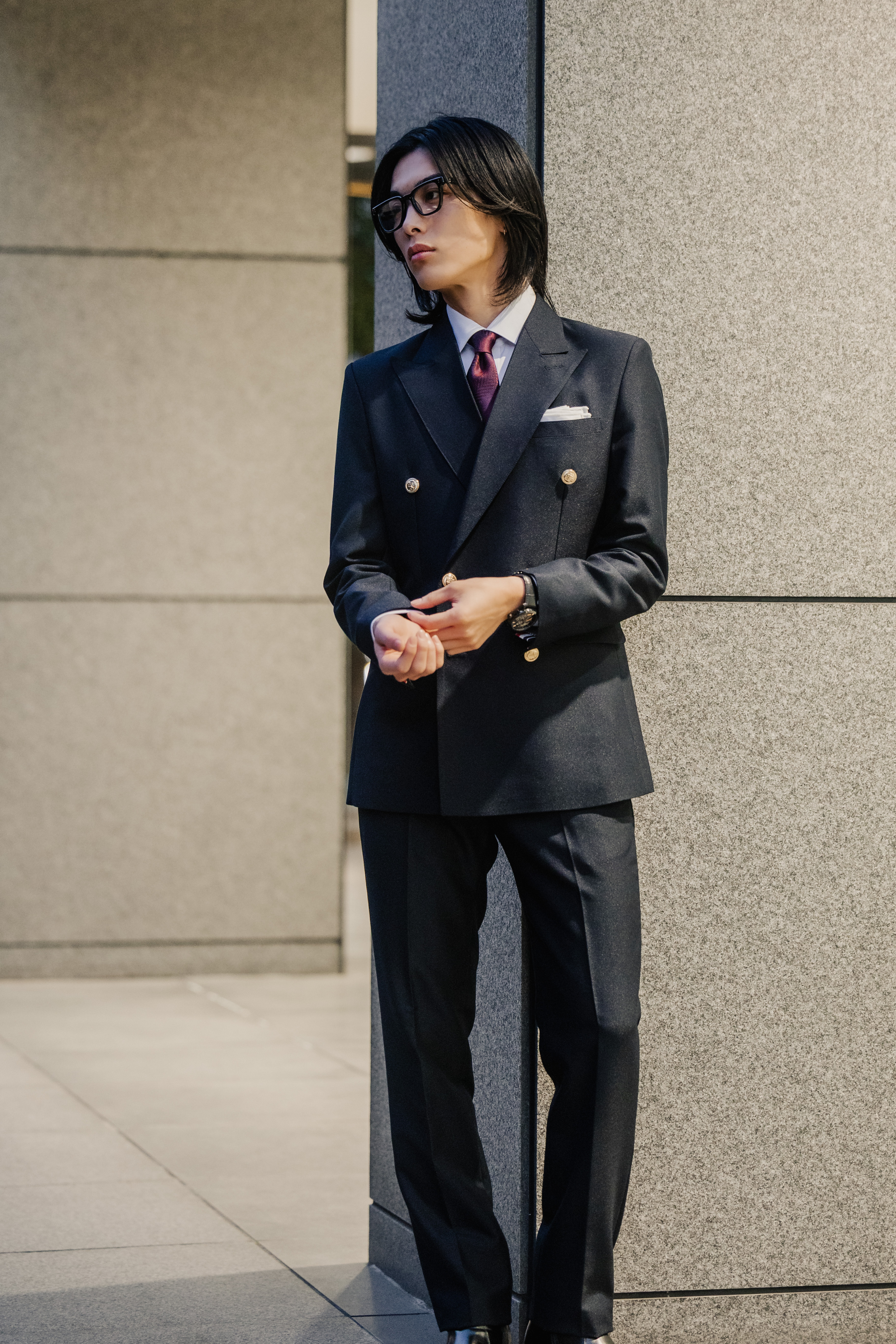 K Double 3 Line Setup/Navy