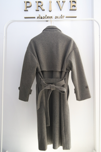 Wool Trench Coat/Grey