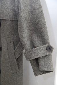 Wool Trench Coat/Grey