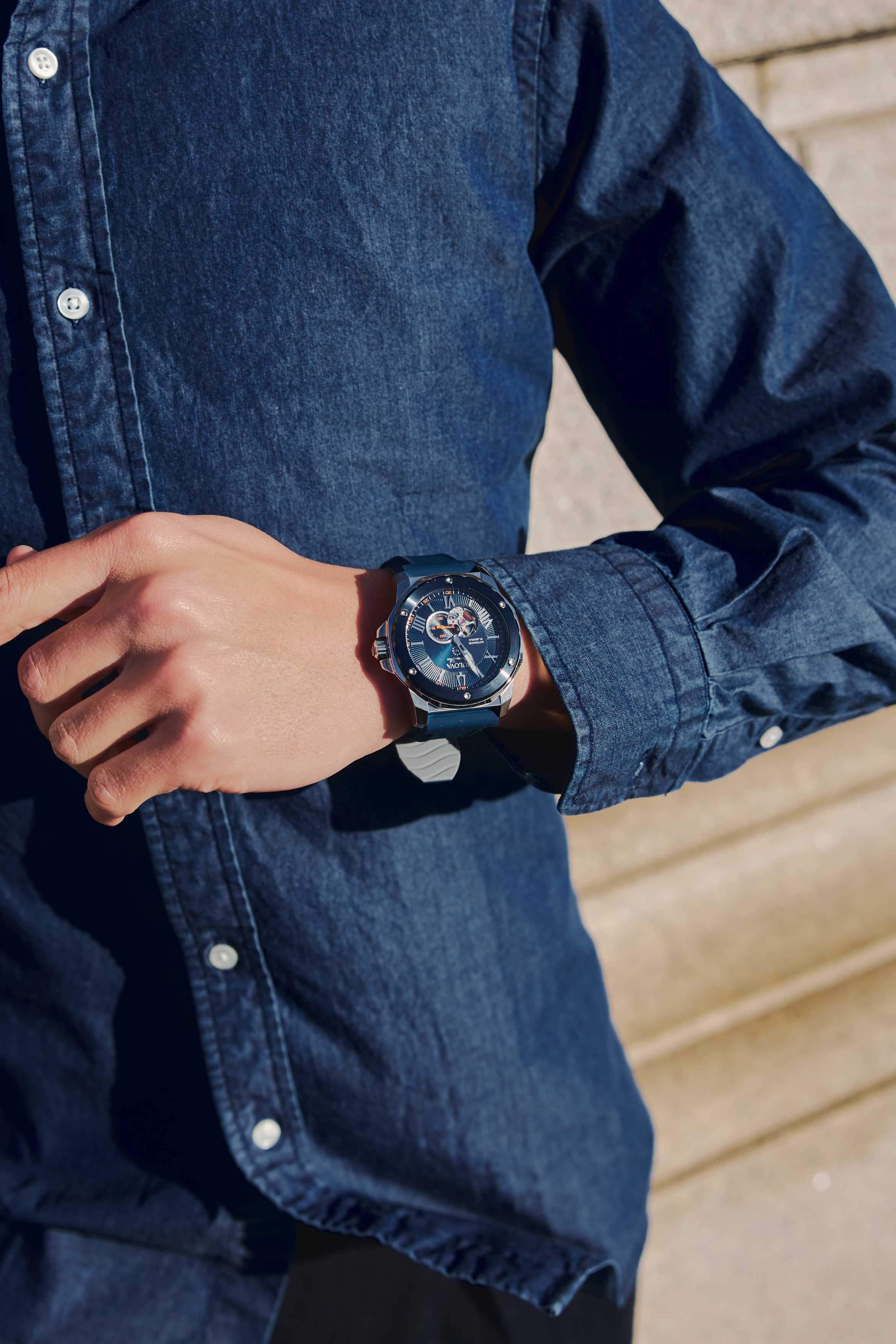 【BULOVA】98A303/Marine Star（blue）