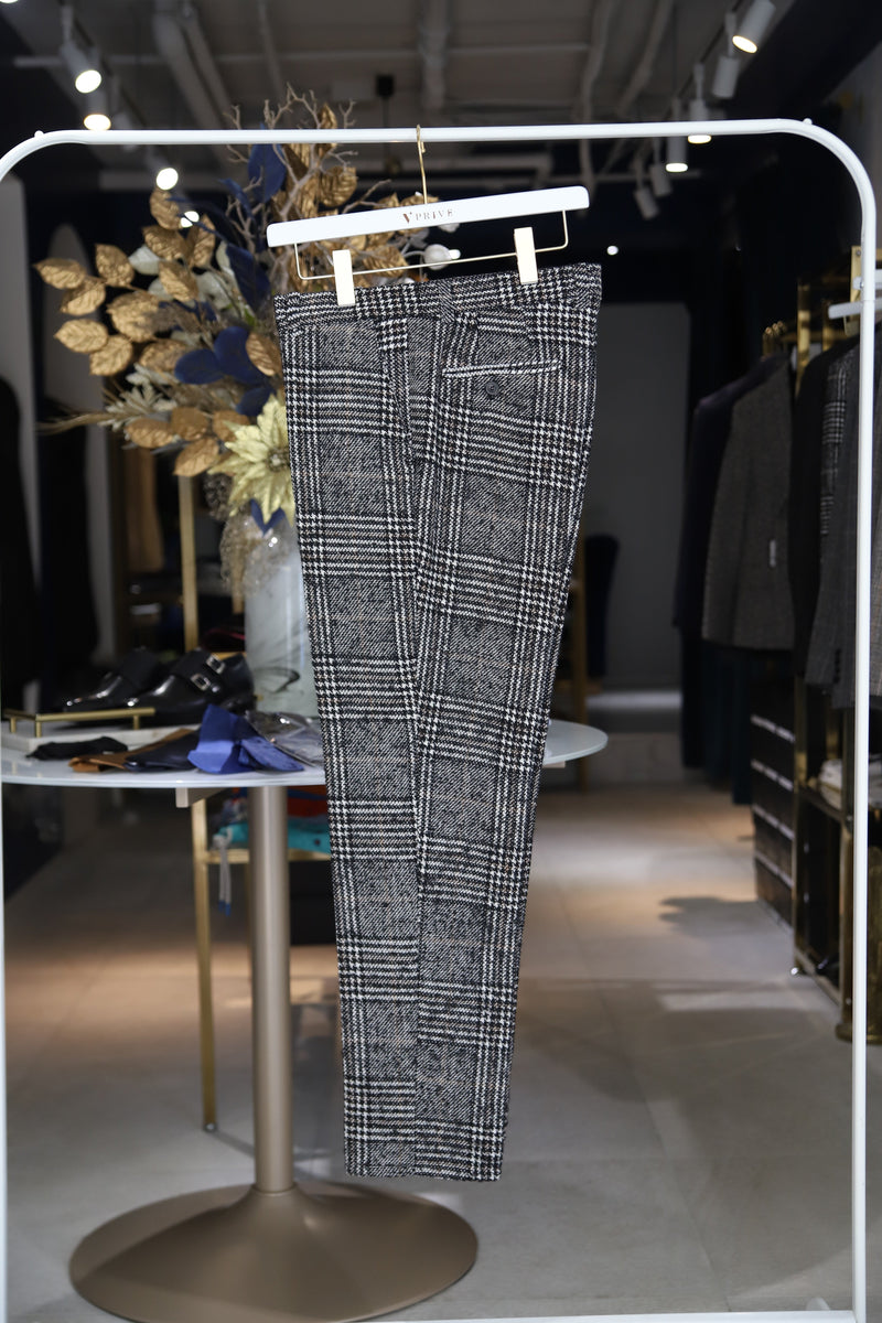 K Check Flannel Pants/Black