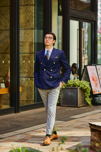 Basic Double Blazer/Navy