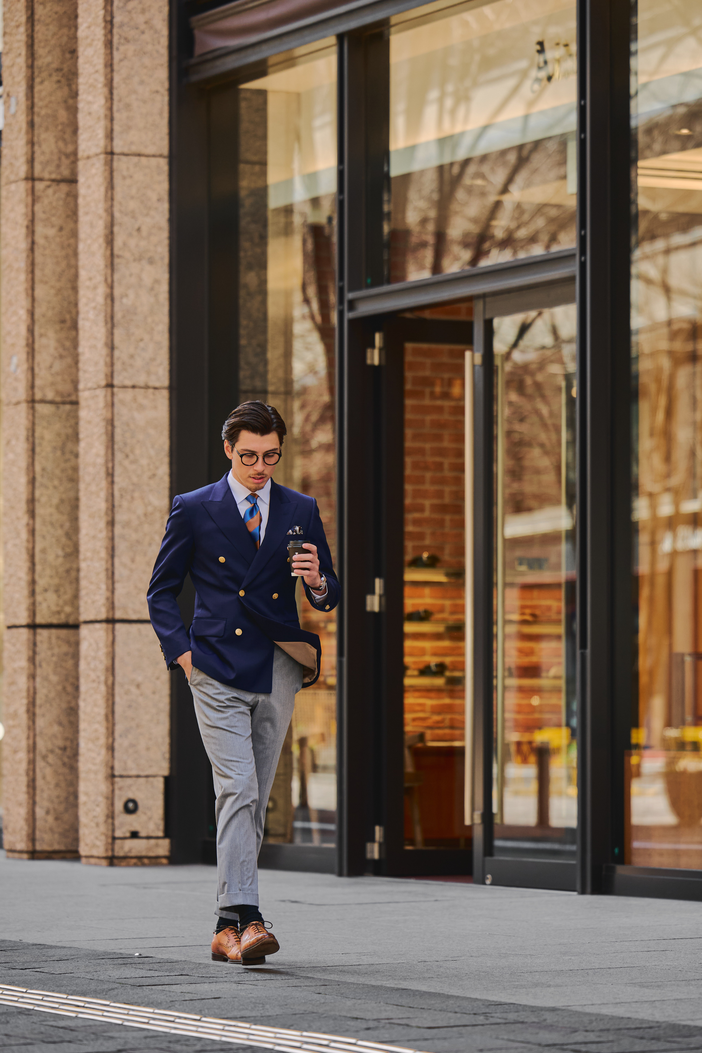 Basic Double Blazer/Navy