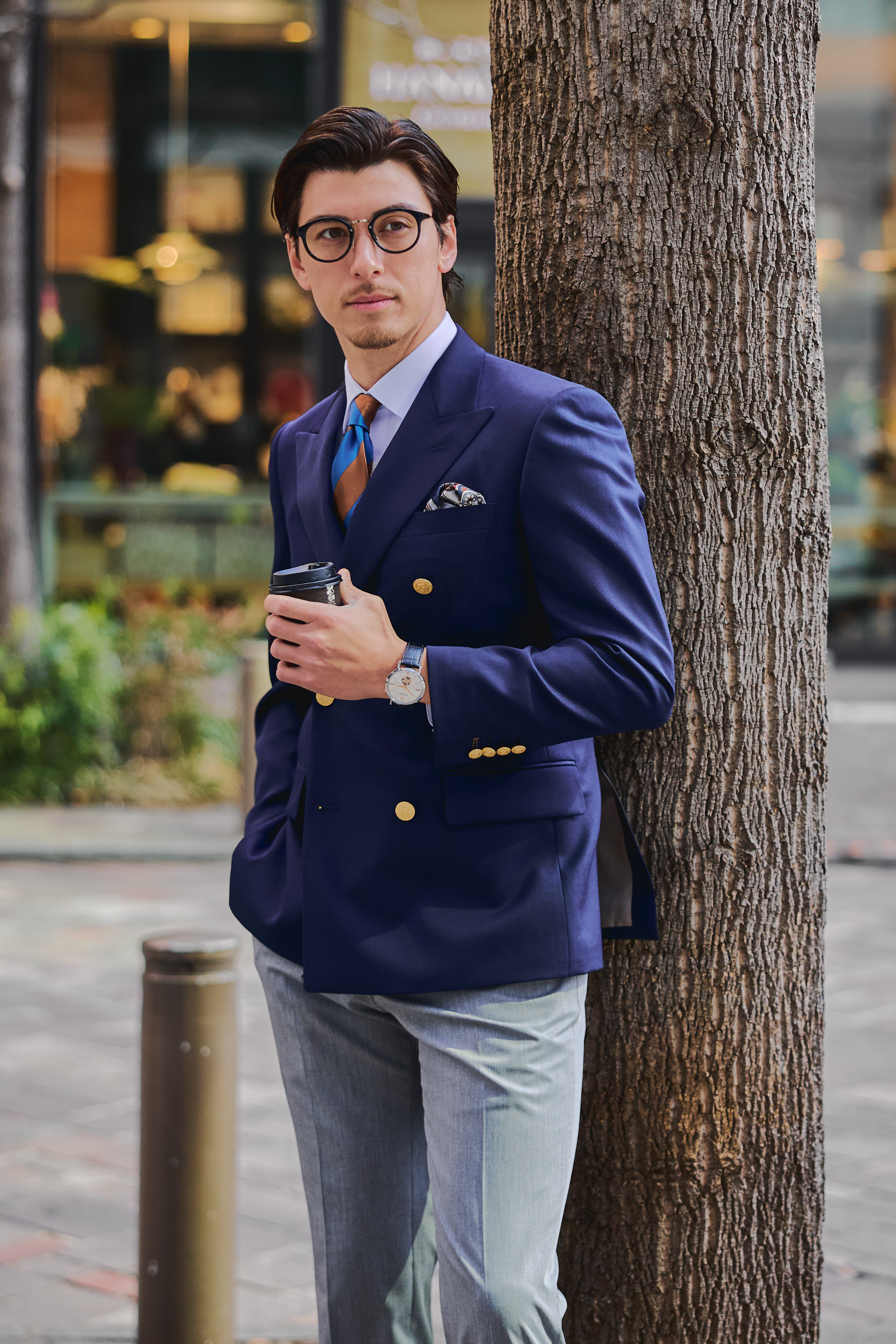 Basic Double Blazer/Navy