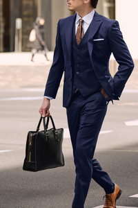 イタリア生地ネクタイ/ペイズリー柄ライトブラウン