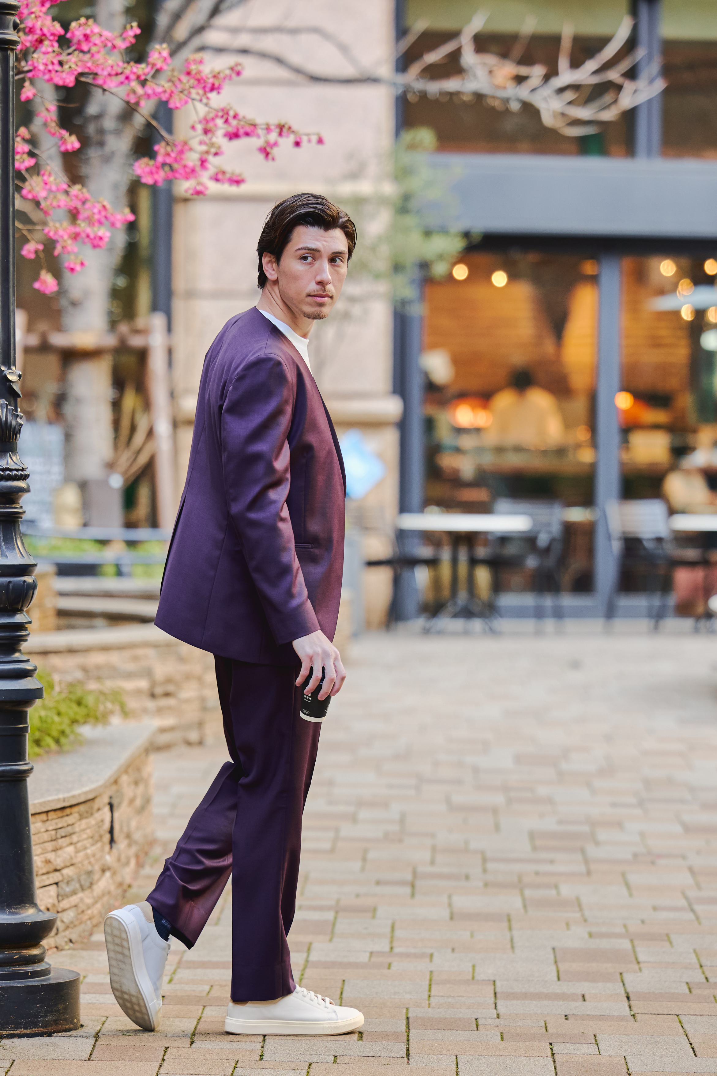 Collarless Single Jacket Setup/Winered