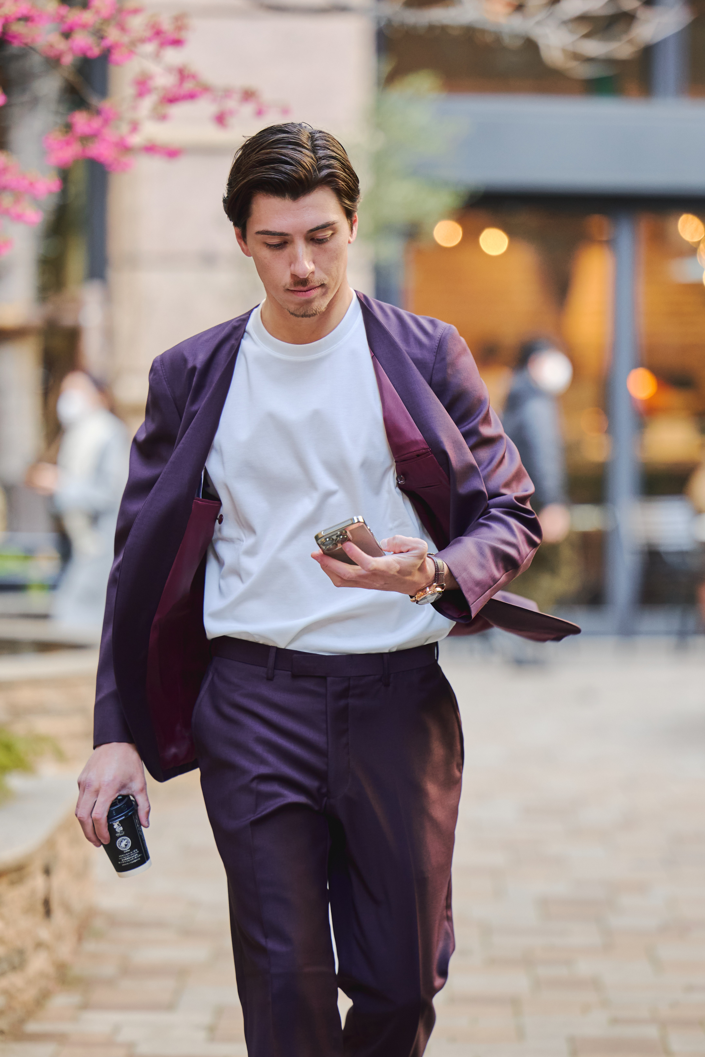 Collarless Single Jacket Setup/Winered