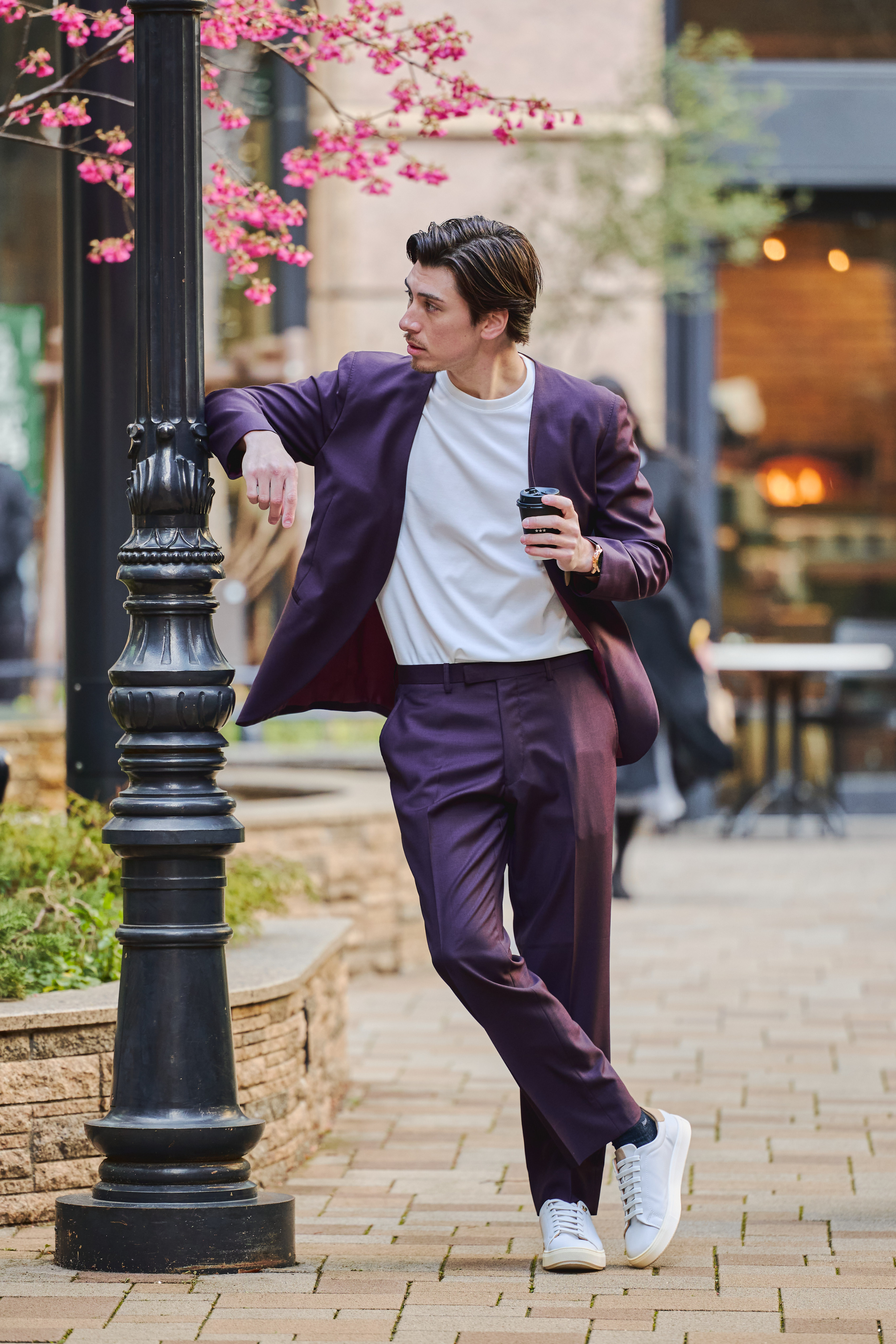 Collarless Single Jacket Setup/Winered