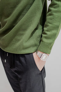 Essential Mock Neck Knit/Green