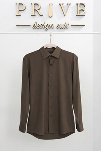 K Dress Shirt/Brown
