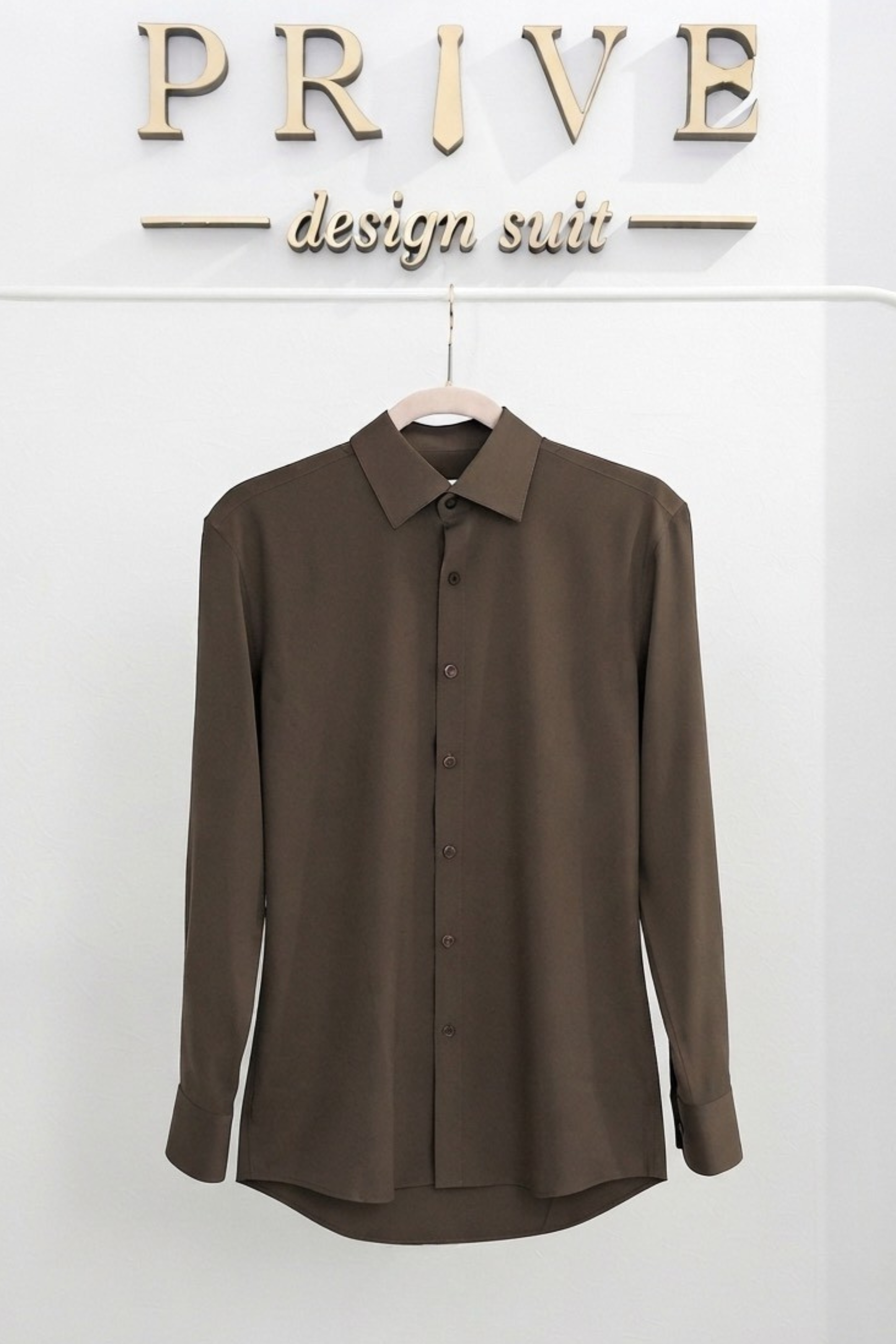 K Dress Shirt/Brown