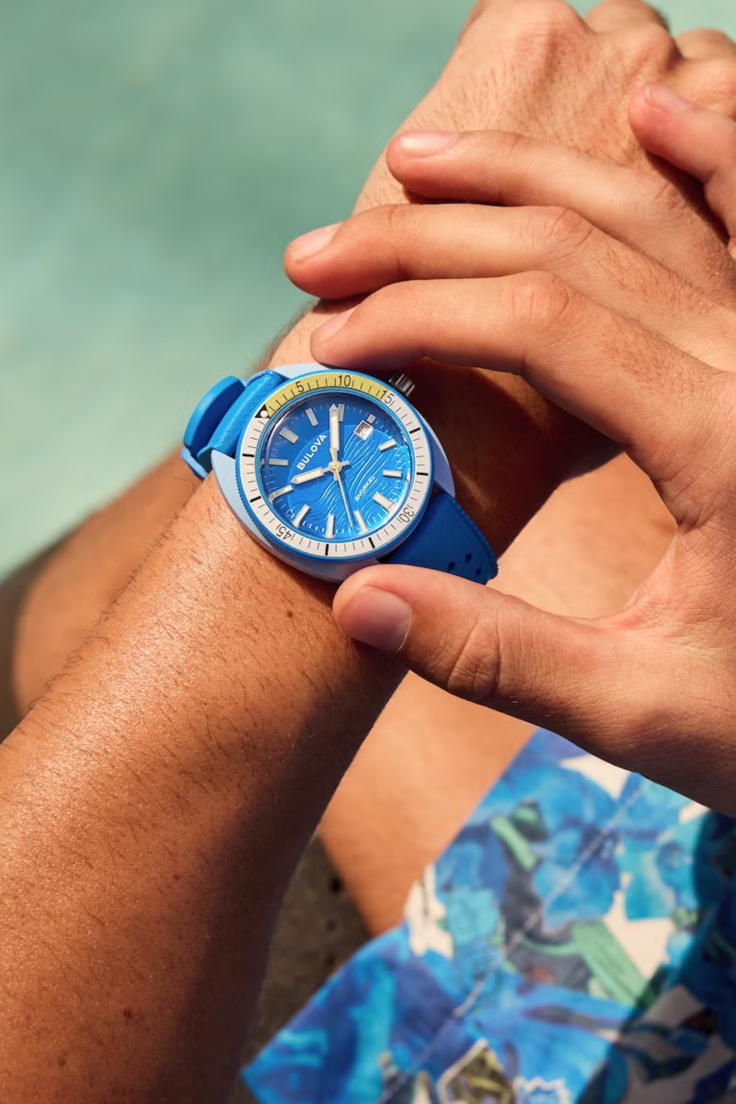 【BULOVA】98B445/スノーケル BLUE