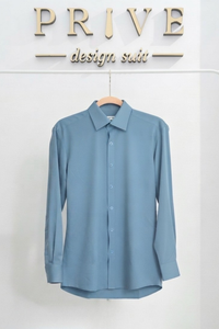 K Dress Shirt/Saxblue