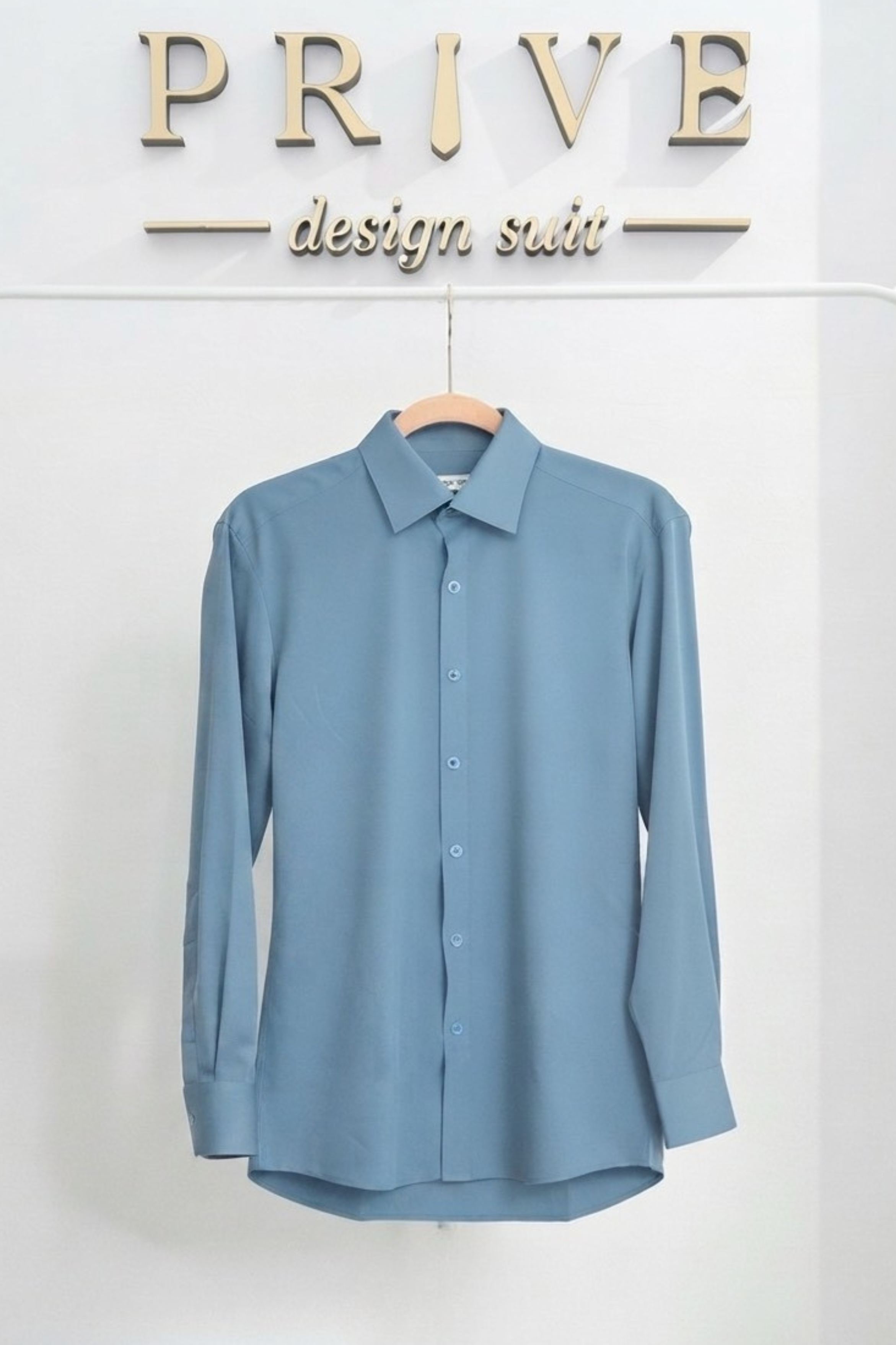 K Dress Shirt/Saxblue