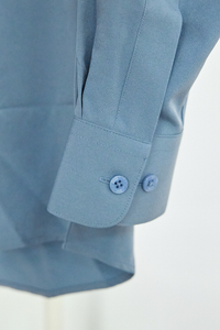 K Dress Shirt/Saxblue