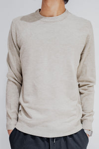 Soft Round Neck Knit/Beige