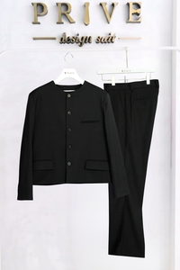 Round Neck Flare Setup/Black