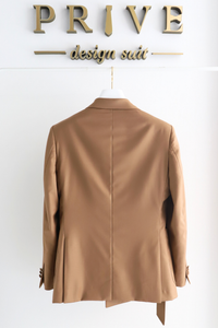 Belted Design Jacket Setup/Brown