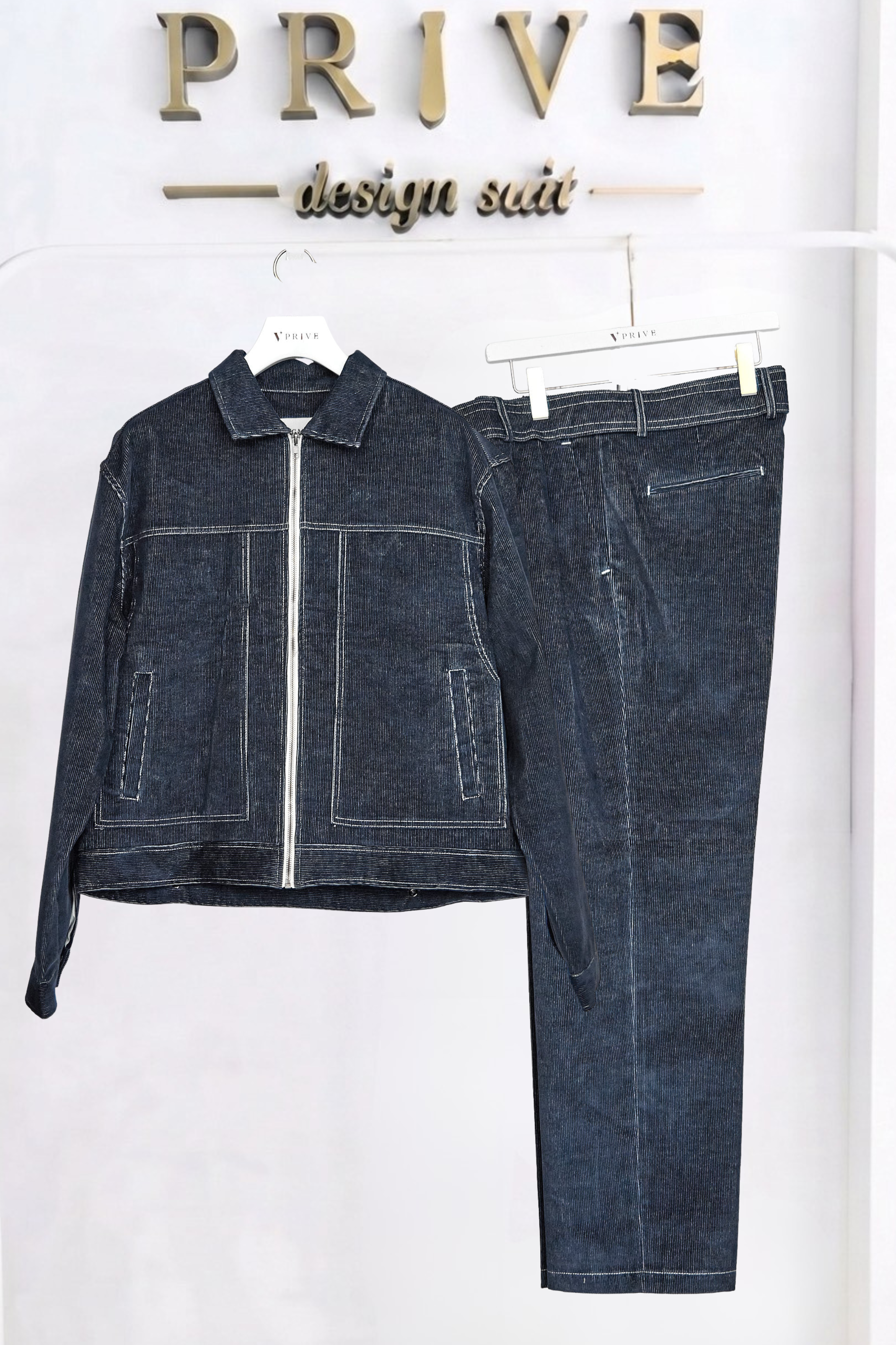 Corduroy Tracker Wide Setup/Blue