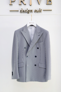 Seersucker Double Jacket/Blue