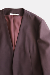 Collarless Single Jacket Setup/Winered