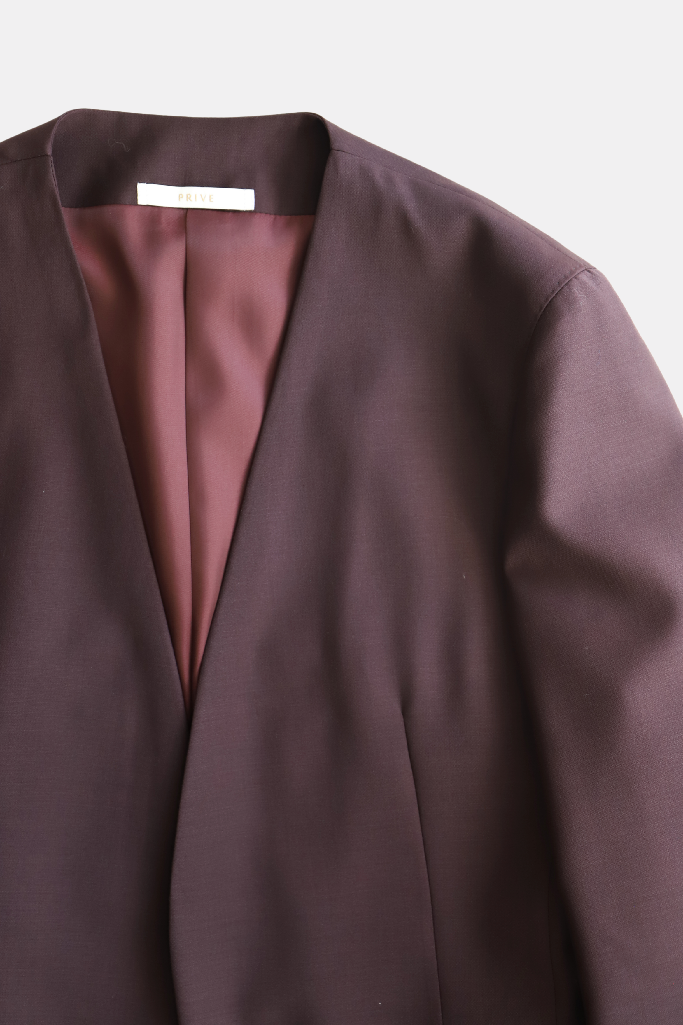 Collarless Single Jacket Setup/Winered