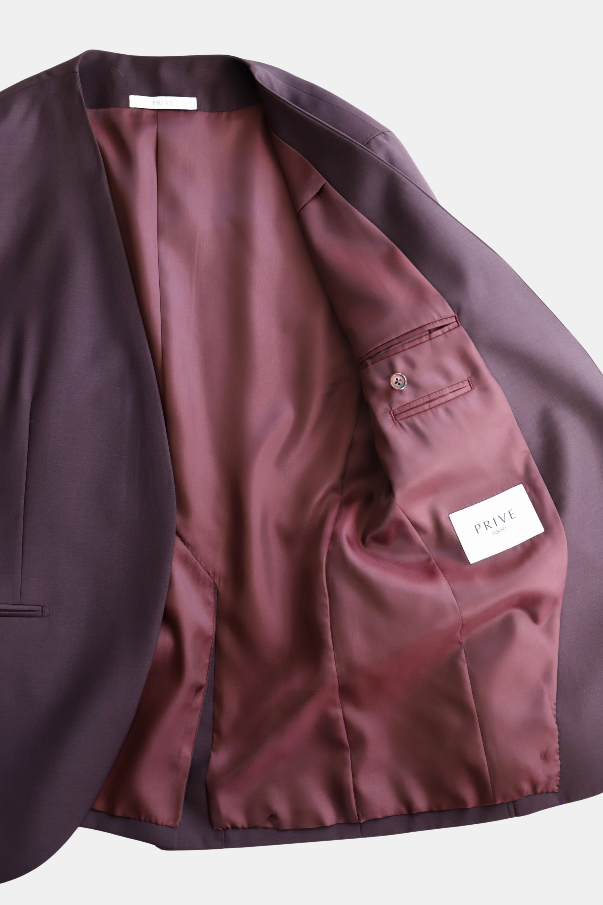 Collarless Single Jacket Setup/Winered
