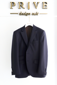 Basic Gloss Single 3P Suit/Navy