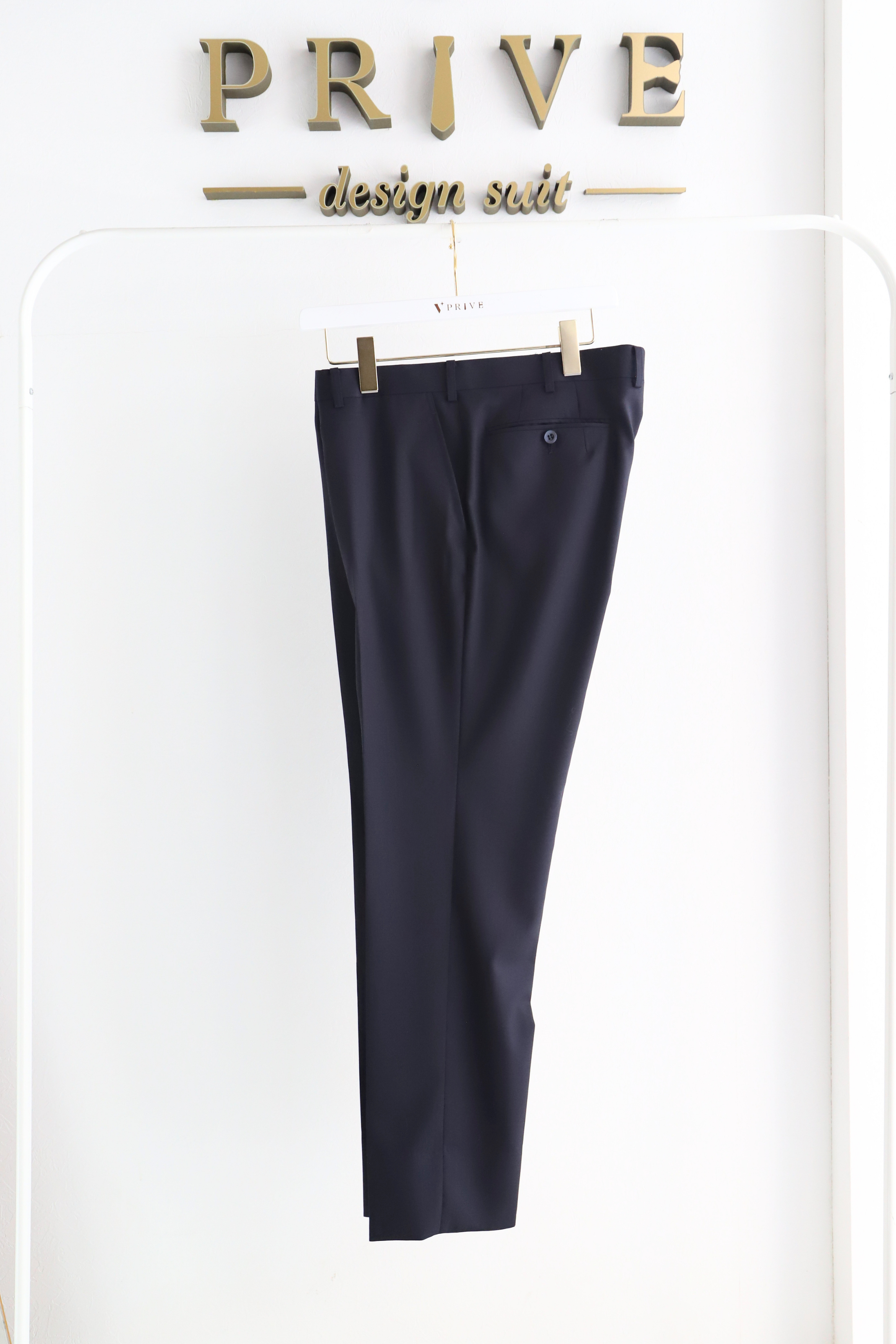 Basic Gloss Single 3P Suit/Navy